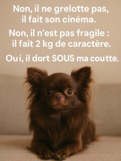 Les parents de Chihuahua savent… 😭😂
Ce petit être de 2 kilos qui réussit à :
– prendre votre place sur le canapé,
– décider de l’heure du coucher,
– vous hypnotiser pour obtenir une caresse (ou un morceau),
– transformer un simple grelottement… en performance dramatique de l’année 👑🎭Mais on les aime pour ça :
leur caractère, leur théâtre, leur mini-gardien intérieur…
et surtout, leur immense cœur dans un tout petit corps 🫶🐶👉 Dites-moi : c’est quoi SON plus grand petit caprice ?
👉 Identifie un parent de Chihuahua qui va se reconnaître 😂
👉 Et partage en story si tu t’es senti(e) visé(e) 👀💛Chihuahuas de la Vallée des Cèdres Bleus 💙
(Élevage de petits trésors à poils longs).
#chihuahua #chihuahualove #chihuahuasofinstagram #chihuahualife #dogsoftiktok #dogsofinstagram #cutedog #doglover #petlover #instadog #dogstagram #chiots #eleveurfrancais #chihuahuapoillong #chihuahuasworld #chihuahuaslovers #dogmom #dogdad #petparents #chiens #chiensfrance #racechihuahua #petlife #ilovemydog #dogdaily #cuteanimals #miniaturedog #petstagram #smallbreed #furryfriend