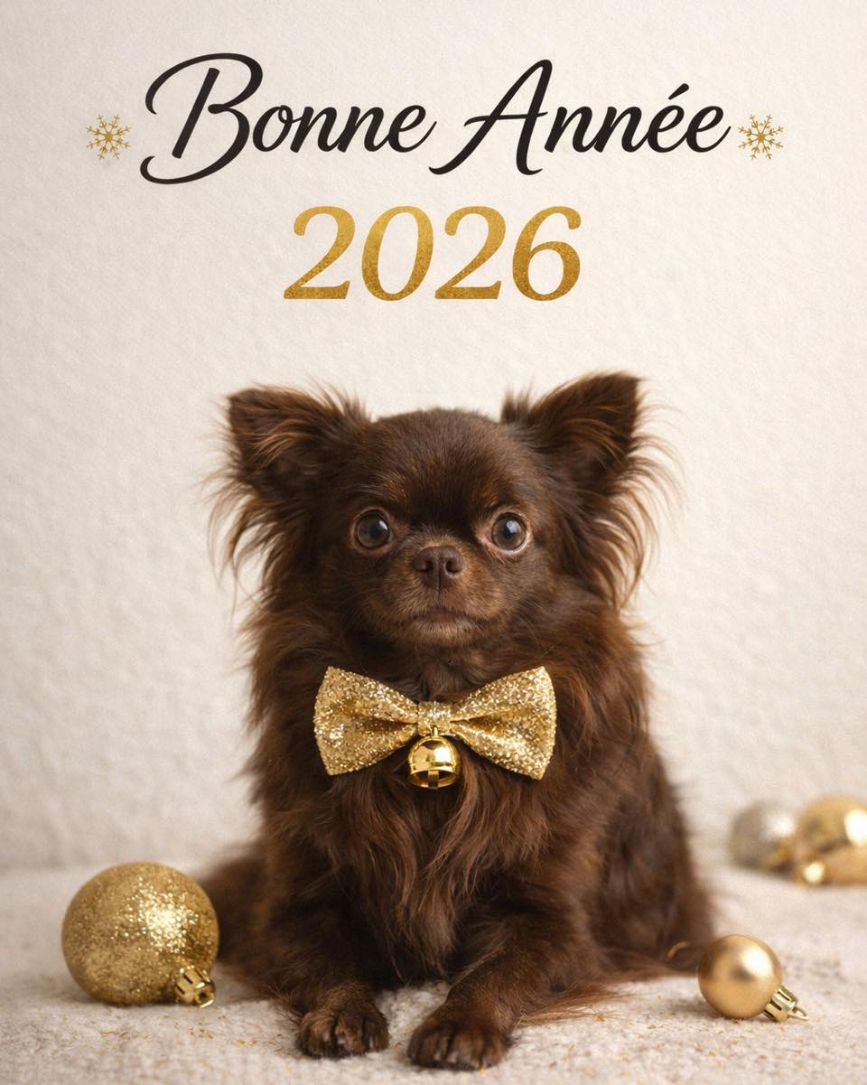 ✨ Bonne année 2026 ✨Une nouvelle année commence, remplie de promesses, de douceur, de projets et… de petites pattes 🐾
Merci du fond du cœur d’être toujours plus nombreux à suivre notre aventure, à soutenir notre élevage et à partager avec nous ces moments de vie uniques 💛Nous vous souhaitons une année 2026 pleine de bonheur, de santé, de rires, d’amour et de belles surprises, entourés de ceux qui comptent vraiment 🤍
De notre côté, on a hâte de continuer à vous faire vivre le quotidien de nos chichis et de leurs adorables bébés 🥰✨ Pour découvrir nos actualités et nos chiots, c’est par ici 👉
https://elevage-chihuahuas-lof.frTrès belle année 2026 à tous ✨🐶#bonneannee2026 #happynewyear2026 #nouvelleannee #voeux2026 #chihuahua #chihuahualove #chihuahuasofinstagram #elevagechihuahua #passionchihuahua #amourdeschiens #chiots #doglover #petitbonheur #familydog #doglife #instadog #dogstagram #elevagefamilial #année2026 #bonneannée ✨🐾