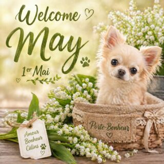 🌿✨ Bienvenue au mois de mai ✨🌿En ce 1er mai, nos petits Chihuahuas vous envoient
un brin de bonheur, beaucoup de douceur
et une pluie de câlins 🐾🤍Que ce nouveau mois vous apporte chance, sérénité
et de très beaux moments à partager avec ceux qui comptent vraiment.Très beau 1er mai à toutes les familles,
à deux pattes comme à quatre pattes 💫Chihuahuas de la Vallée des Cèdres Bleus
🌐 https://elevage-chihuahuas-lof.fr#chihuahua #chihuahualove #dogsofinstagram #chiensdefrance #eleveurcanin